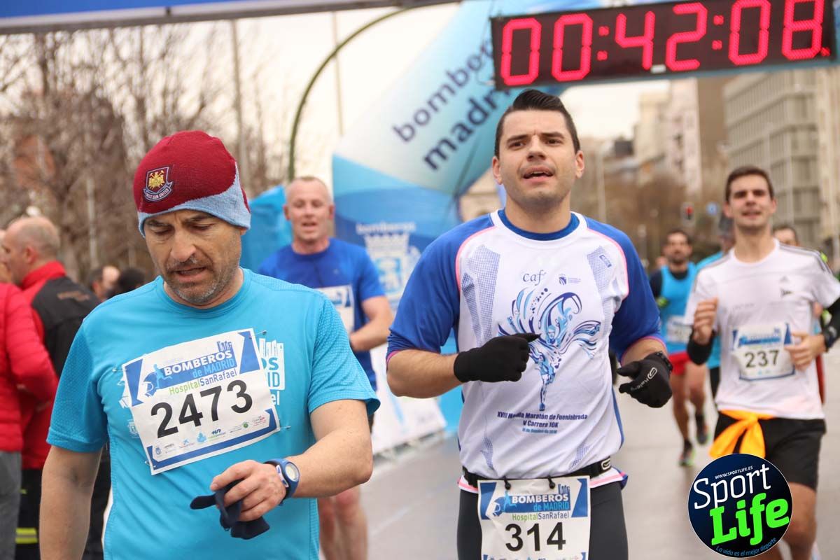 Carrera Bomberos Madrid-Hospital San Rafael meta 3, del minuto 39 al 44