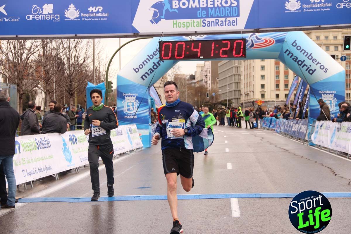 Carrera Bomberos Madrid-Hospital San Rafael meta 3, del minuto 39 al 44