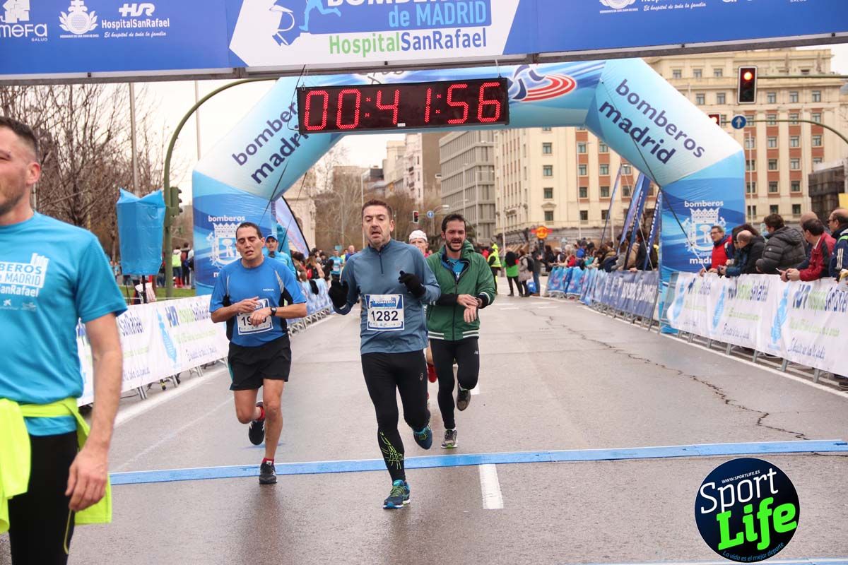 Carrera Bomberos Madrid-Hospital San Rafael meta 3, del minuto 39 al 44