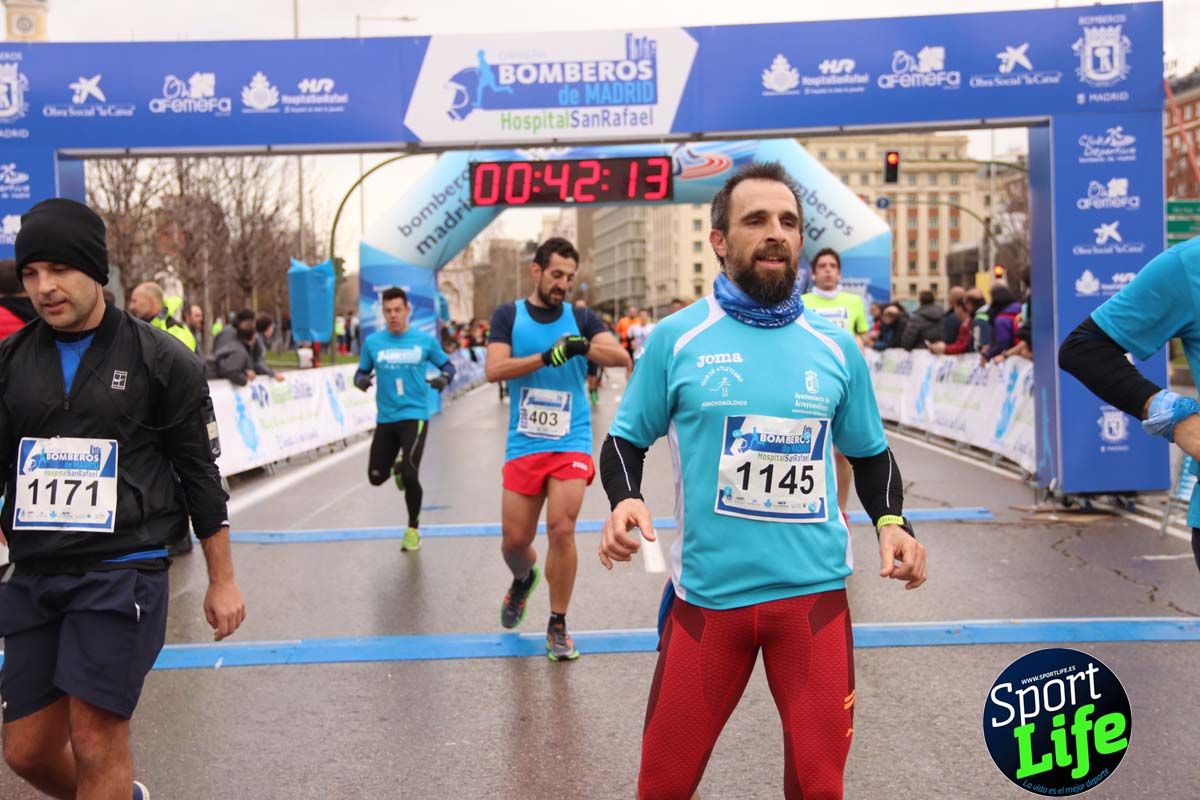Carrera Bomberos Madrid-Hospital San Rafael meta 3, del minuto 39 al 44