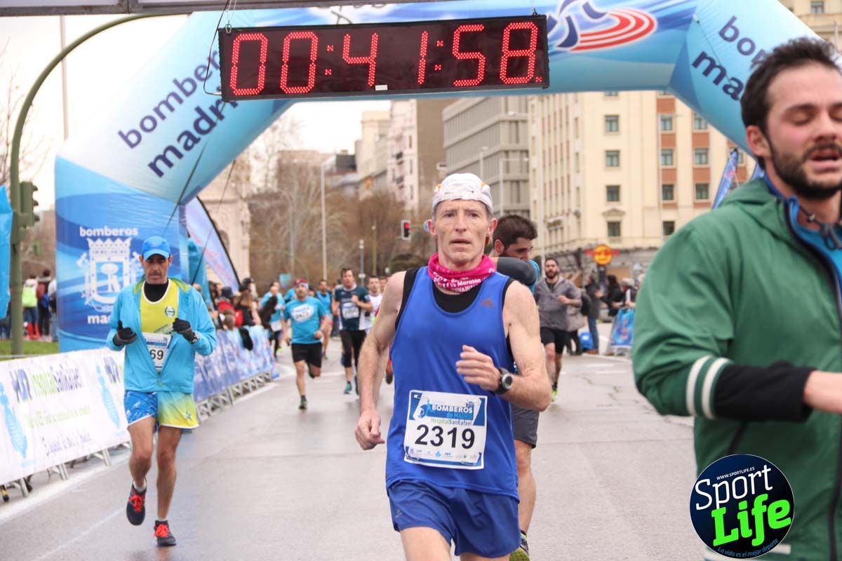 Carrera Bomberos Madrid-Hospital San Rafael meta 3, del minuto 39 al 44