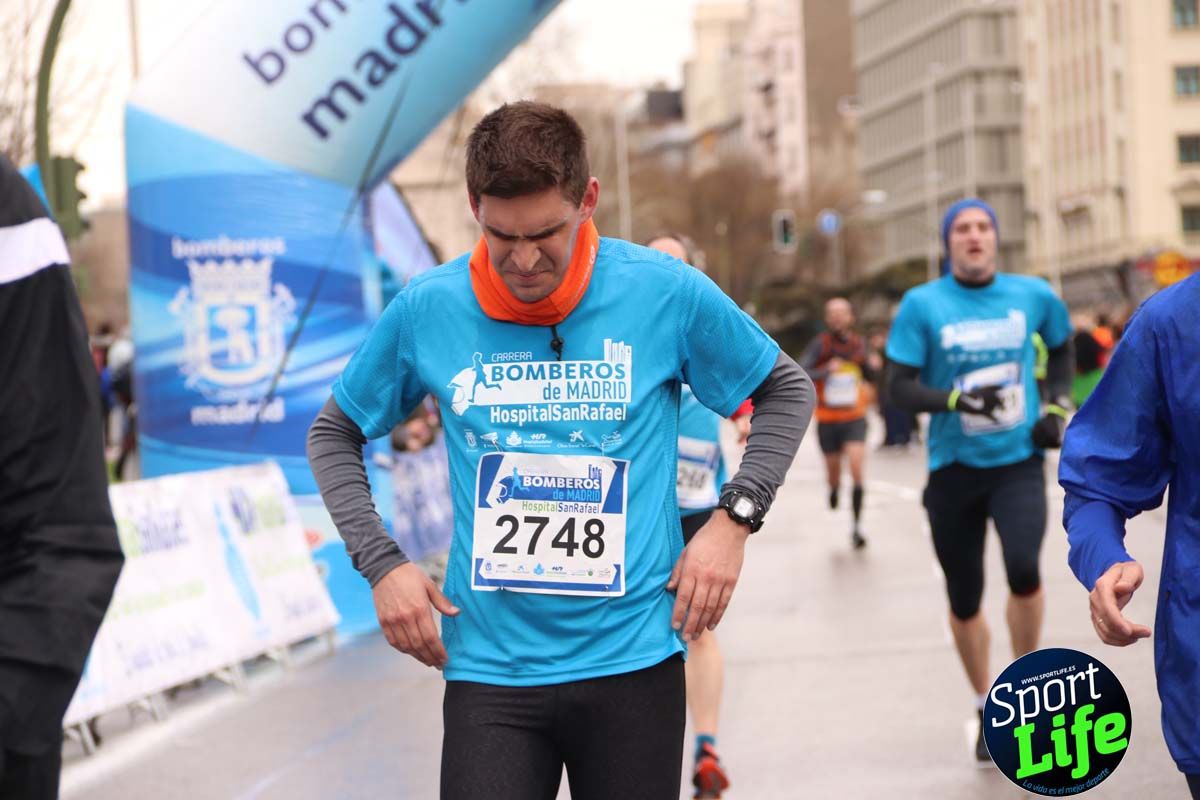 Carrera Bomberos Madrid-Hospital San Rafael meta 3, del minuto 39 al 44