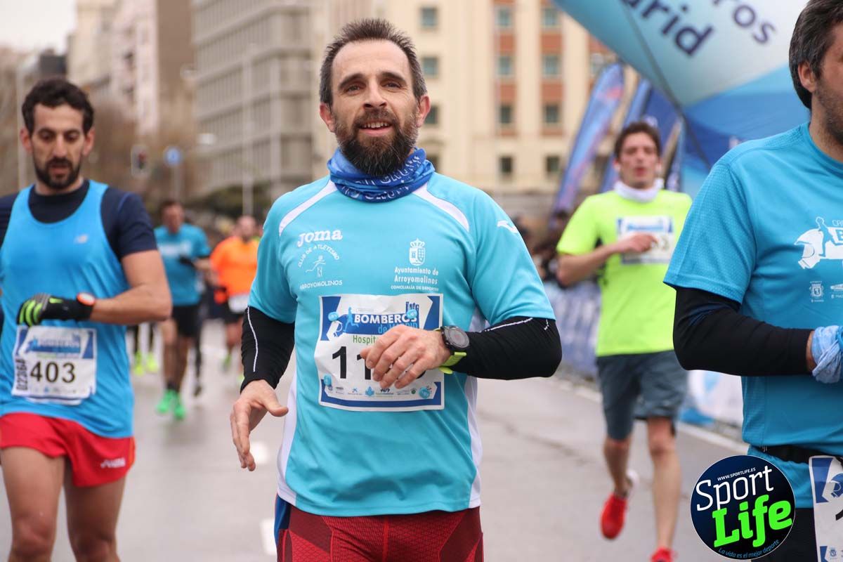 Carrera Bomberos Madrid-Hospital San Rafael meta 3, del minuto 39 al 44