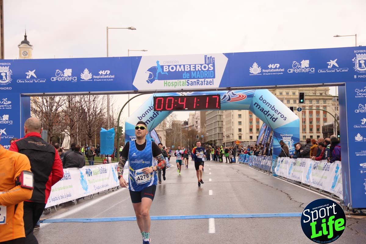 Carrera Bomberos Madrid-Hospital San Rafael meta 3, del minuto 39 al 44