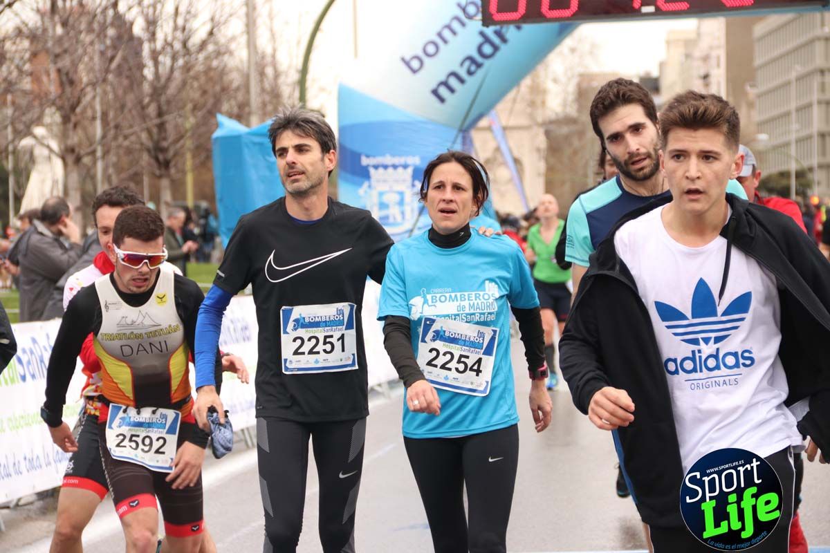 Carrera Bomberos Madrid-Hospital San Rafael meta 3, del minuto 39 al 44