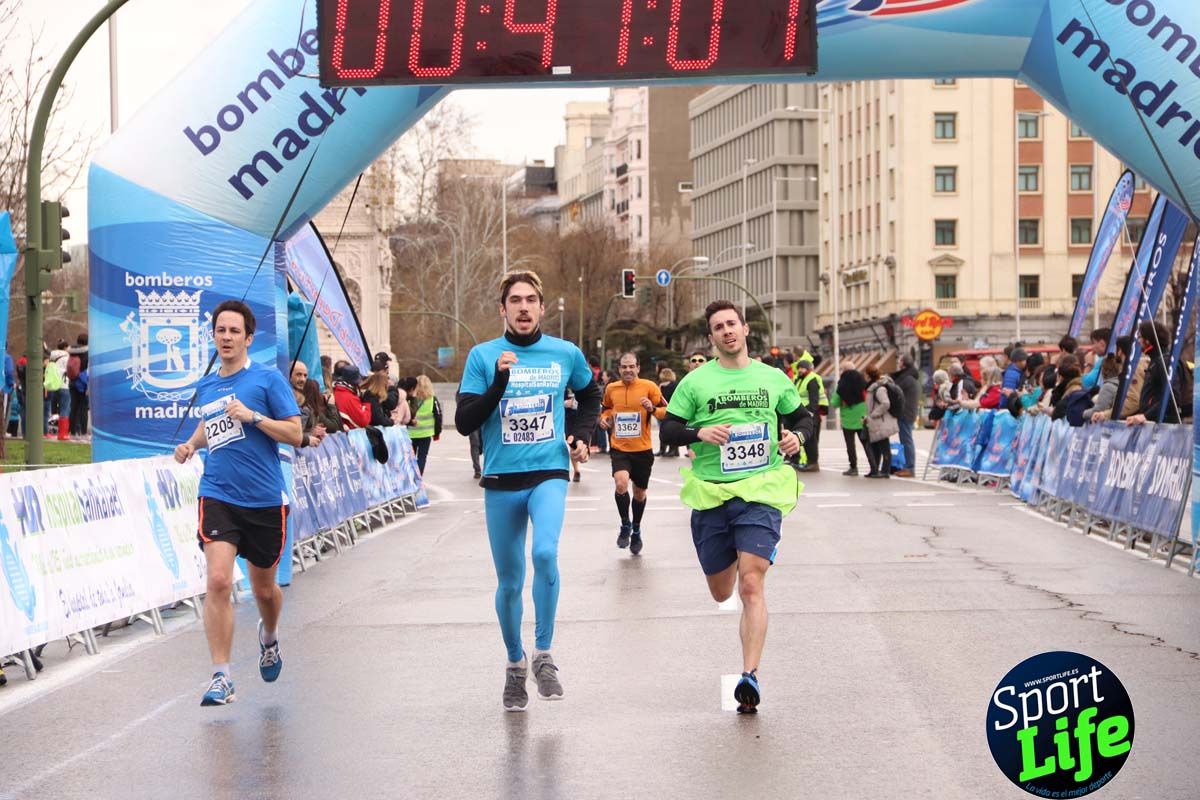 Carrera Bomberos Madrid-Hospital San Rafael meta 3, del minuto 39 al 44