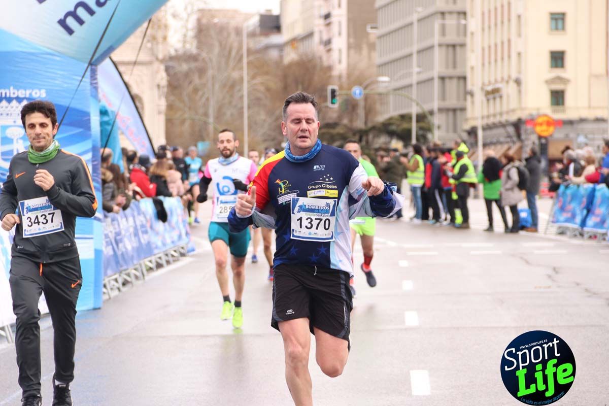 Carrera Bomberos Madrid-Hospital San Rafael meta 3, del minuto 39 al 44