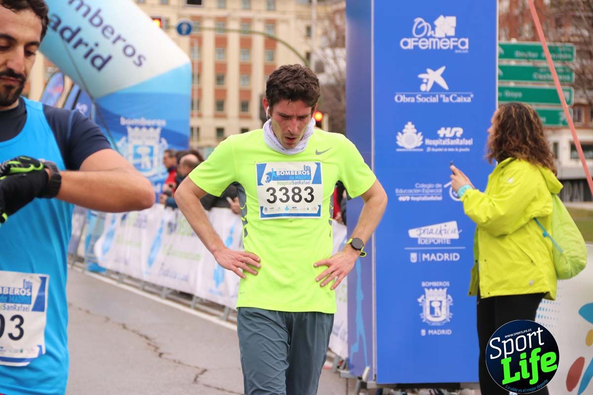 Carrera Bomberos Madrid-Hospital San Rafael meta 3, del minuto 39 al 44