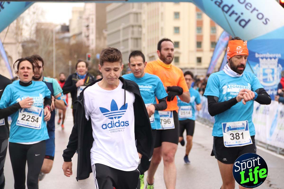Carrera Bomberos Madrid-Hospital San Rafael meta 3, del minuto 39 al 44