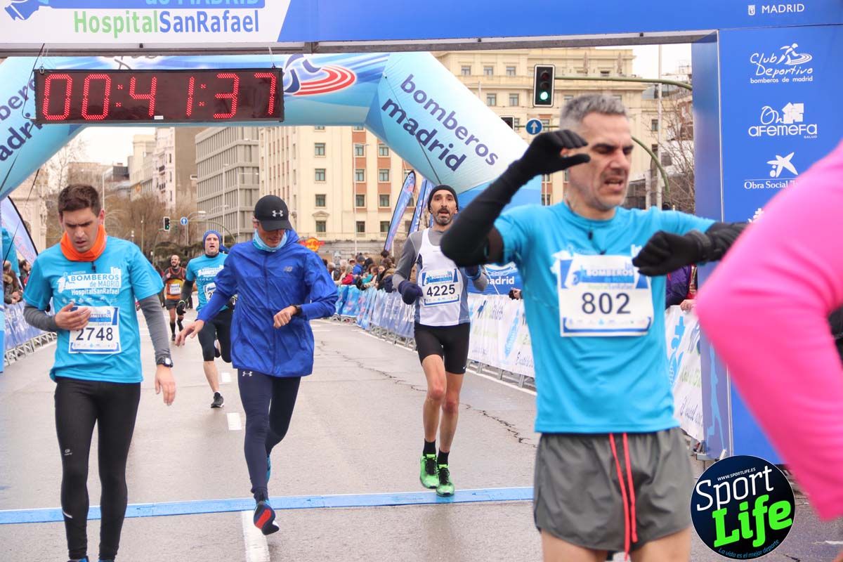 Carrera Bomberos Madrid-Hospital San Rafael meta 3, del minuto 39 al 44