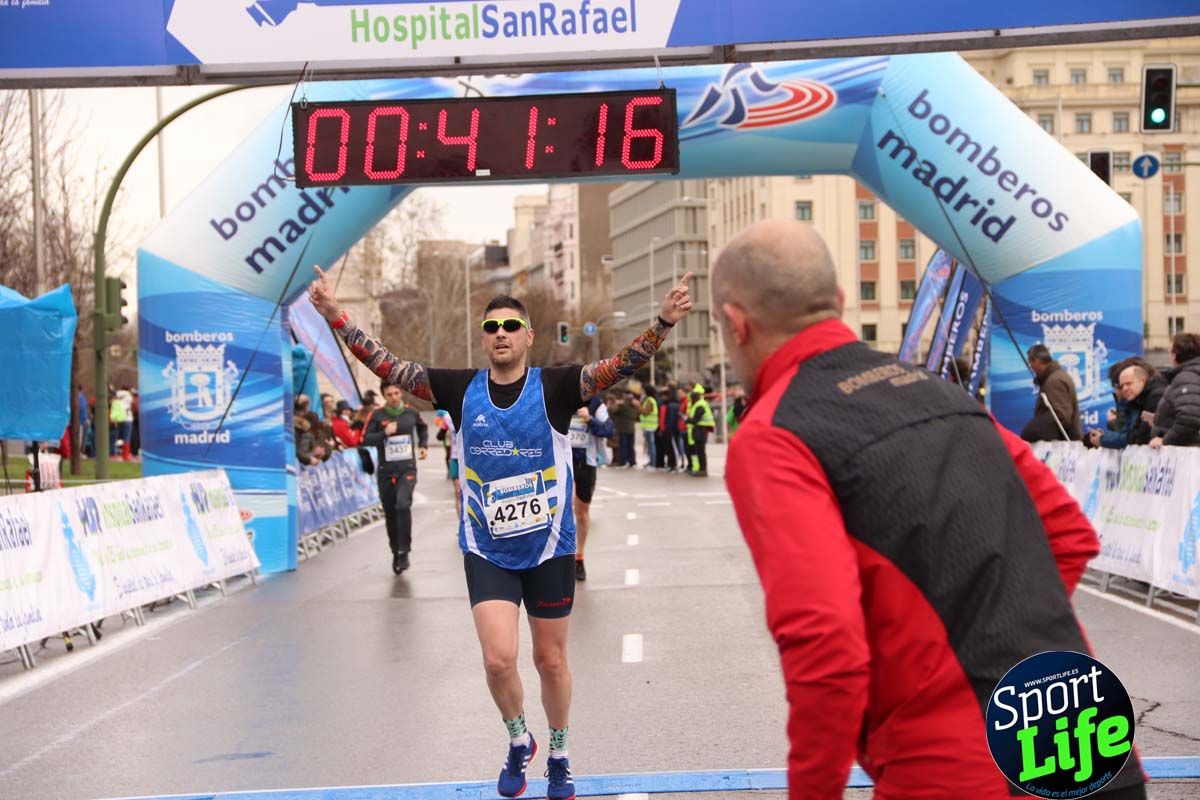 Carrera Bomberos Madrid-Hospital San Rafael meta 3, del minuto 39 al 44