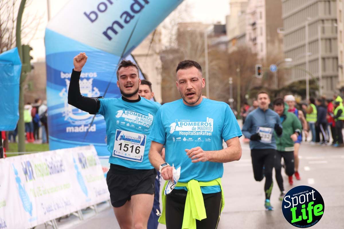Carrera Bomberos Madrid-Hospital San Rafael meta 3, del minuto 39 al 44