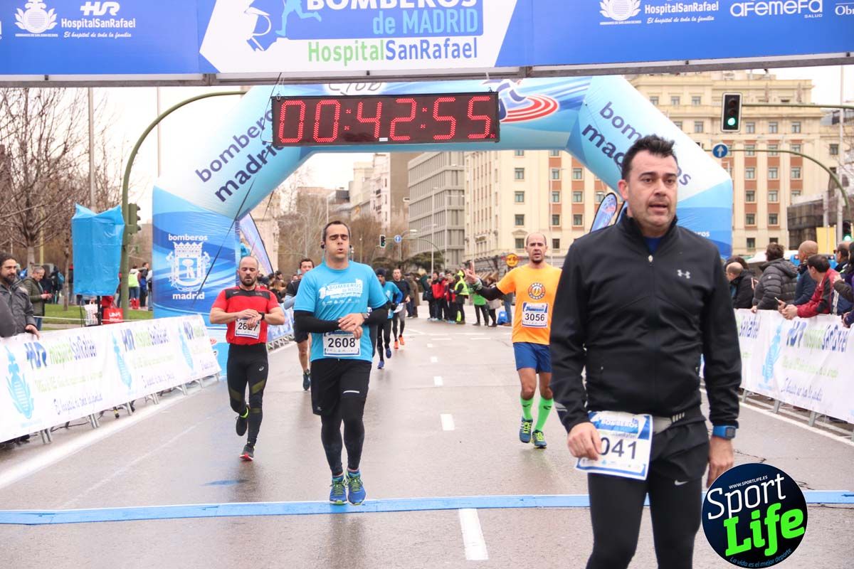 Carrera Bomberos Madrid-Hospital San Rafael meta 3, del minuto 39 al 44