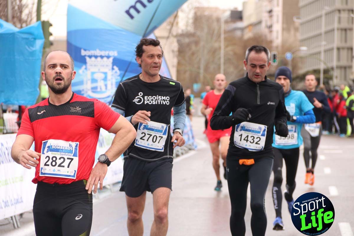 Carrera Bomberos Madrid-Hospital San Rafael meta 3, del minuto 39 al 44