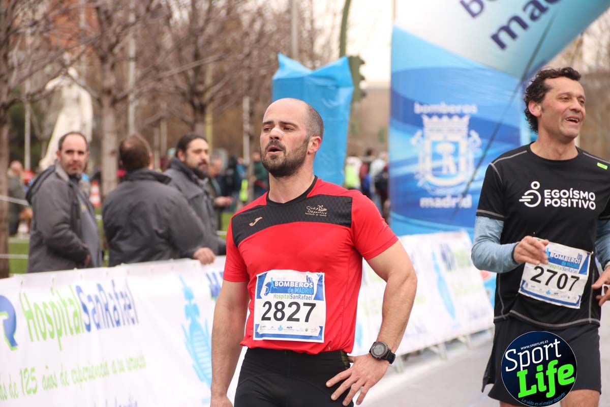 Carrera Bomberos Madrid-Hospital San Rafael meta 3, del minuto 39 al 44