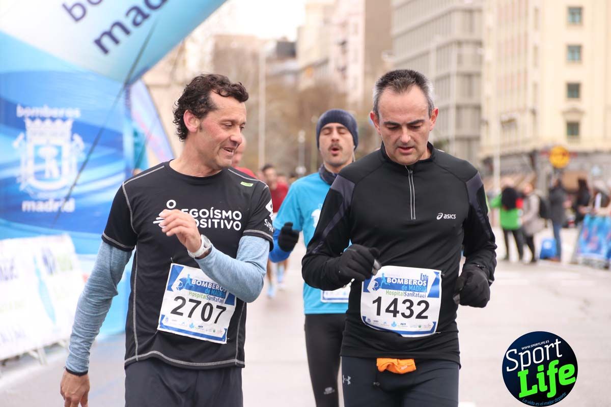 Carrera Bomberos Madrid-Hospital San Rafael meta 3, del minuto 39 al 44