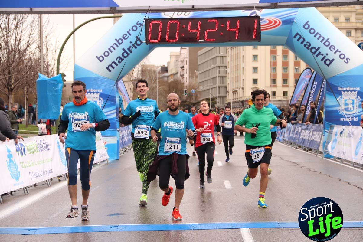 Carrera Bomberos Madrid-Hospital San Rafael meta 3, del minuto 39 al 44