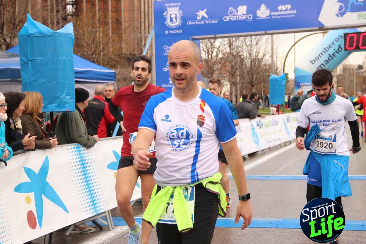 Carrera Bomberos Madrid-Hospital San Rafael meta 3, del minuto 39 al 44