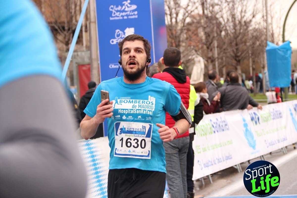 Carrera Bomberos Madrid-Hospital San Rafael meta 3, del minuto 39 al 44
