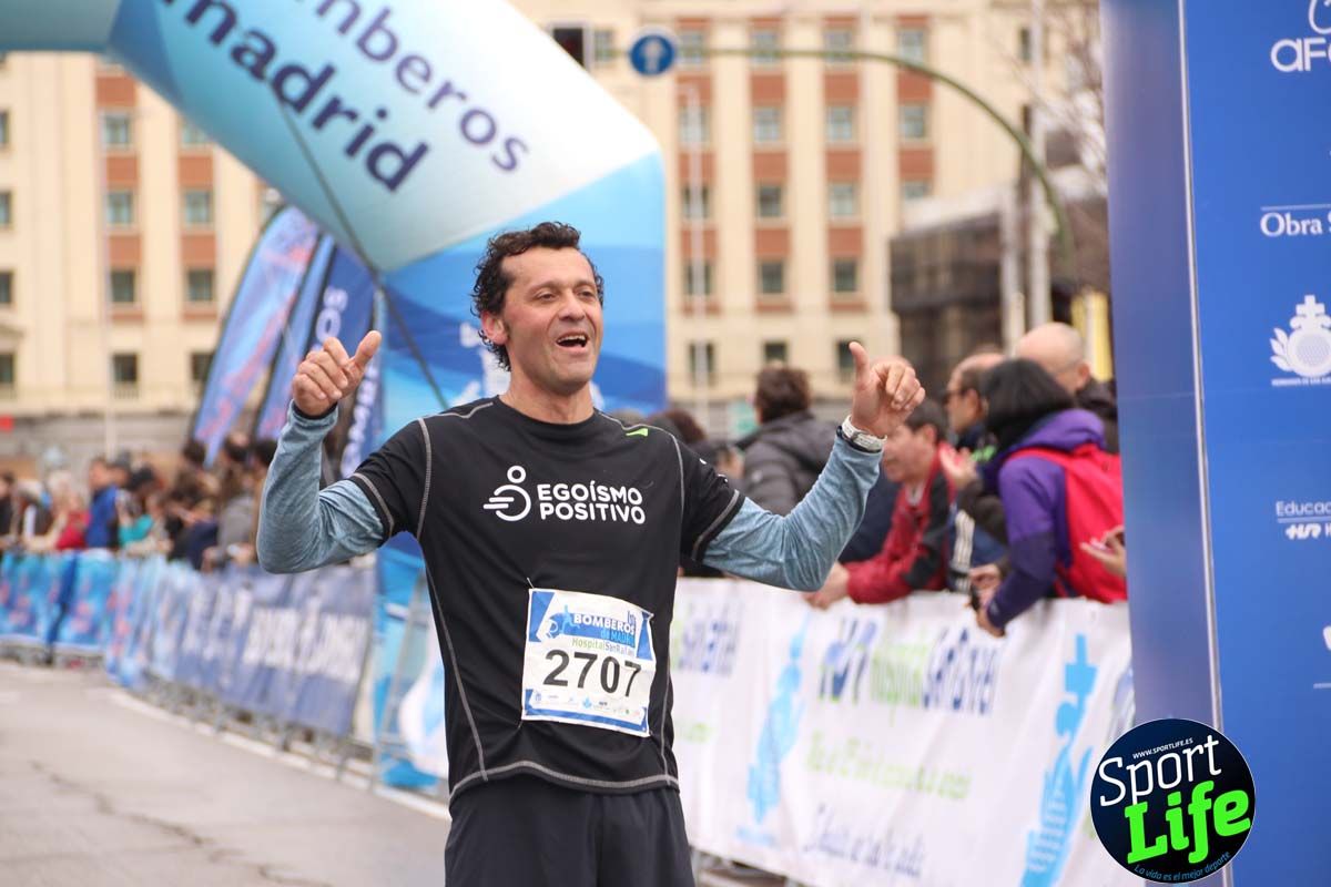 Carrera Bomberos Madrid-Hospital San Rafael meta 3, del minuto 39 al 44