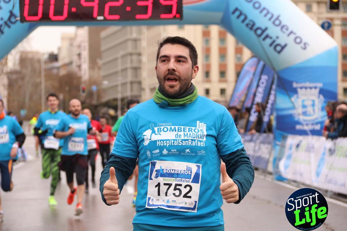 Carrera Bomberos Madrid-Hospital San Rafael meta 3, del minuto 39 al 44