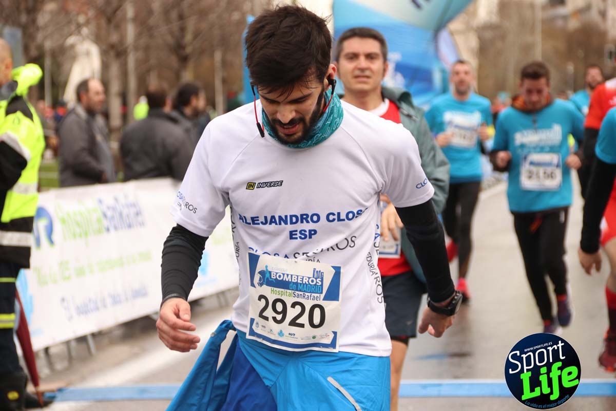 Carrera Bomberos Madrid-Hospital San Rafael meta 3, del minuto 39 al 44