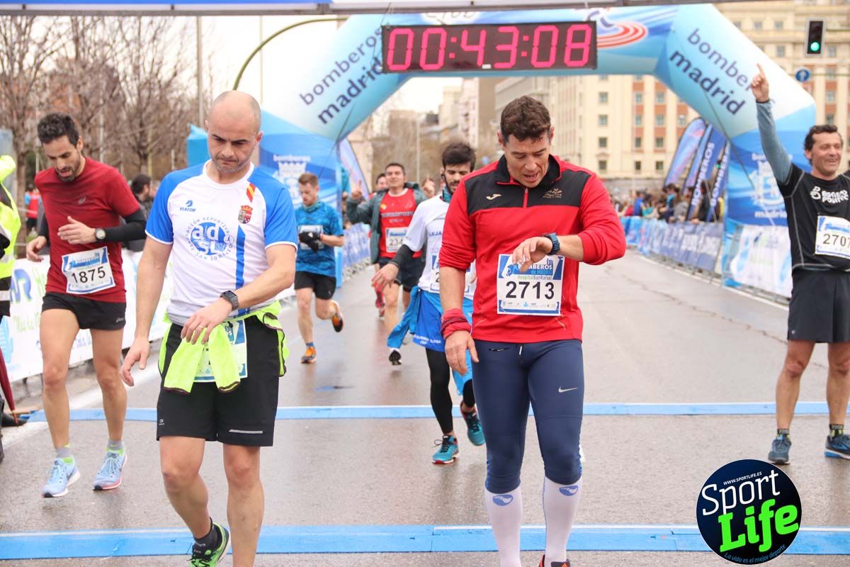 Carrera Bomberos Madrid-Hospital San Rafael meta 3, del minuto 39 al 44