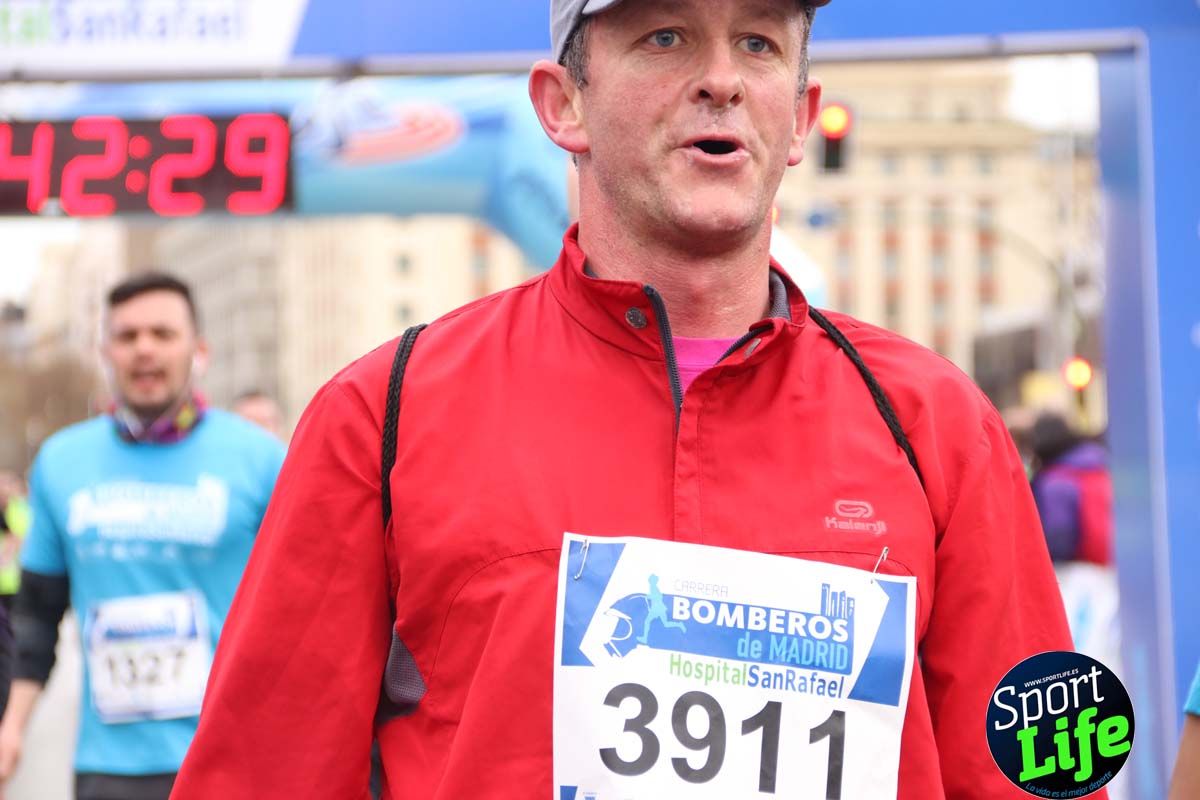 Carrera Bomberos Madrid-Hospital San Rafael meta 3, del minuto 39 al 44