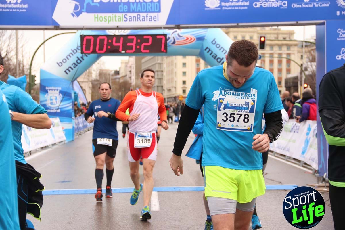 Carrera Bomberos Madrid-Hospital San Rafael meta 3, del minuto 39 al 44