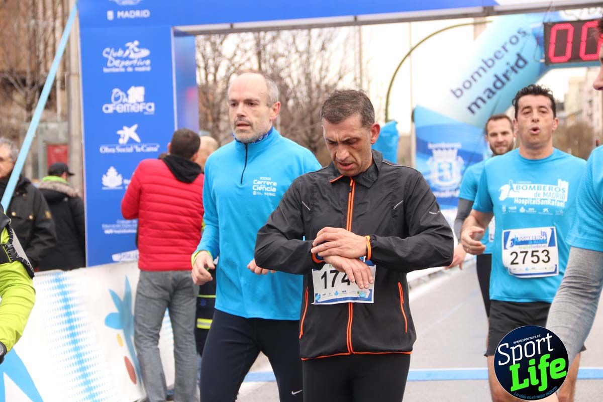 Carrera Bomberos Madrid-Hospital San Rafael meta 3, del minuto 39 al 44