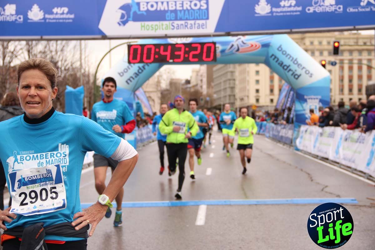 Carrera Bomberos Madrid-Hospital San Rafael meta 3, del minuto 39 al 44