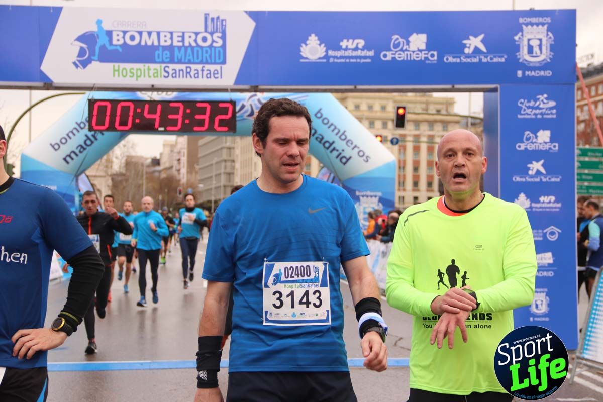 Carrera Bomberos Madrid-Hospital San Rafael meta 3, del minuto 39 al 44