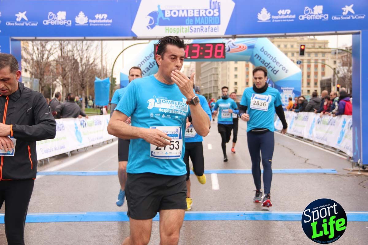 Carrera Bomberos Madrid-Hospital San Rafael meta 3, del minuto 39 al 44