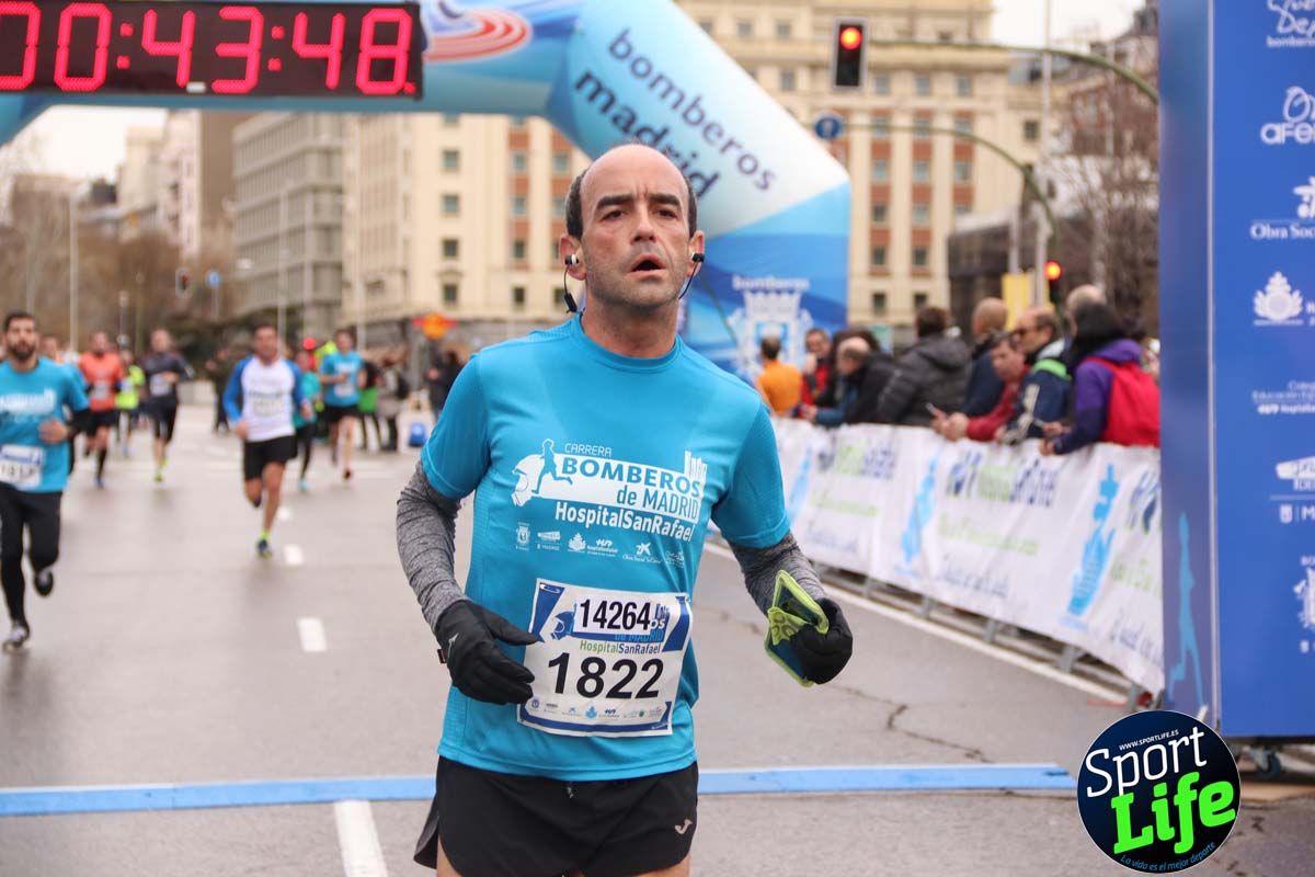 Carrera Bomberos Madrid-Hospital San Rafael meta 3, del minuto 39 al 44