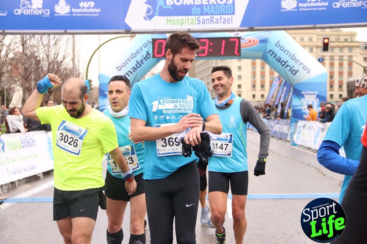 Carrera Bomberos Madrid-Hospital San Rafael meta 3, del minuto 39 al 44