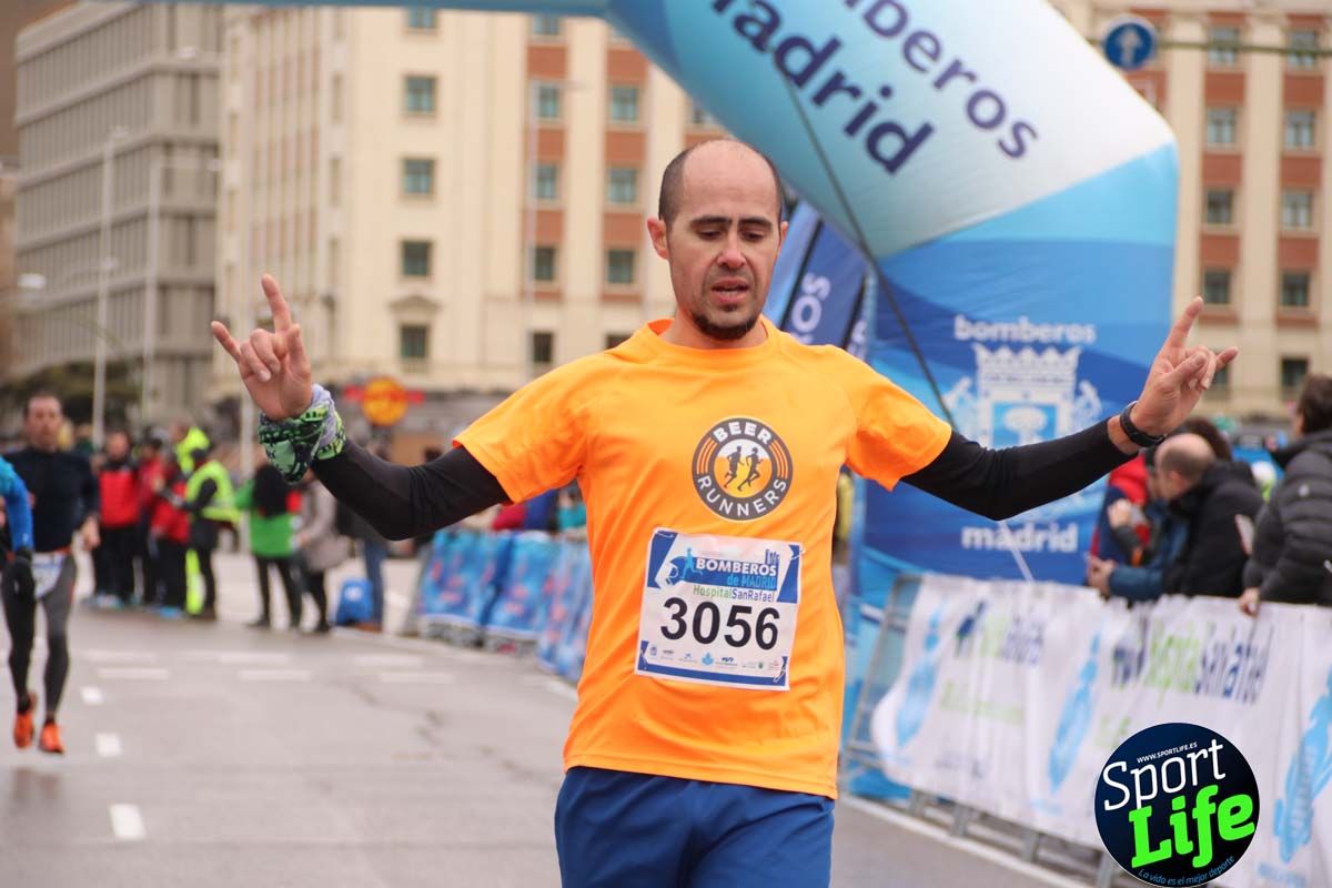 Carrera Bomberos Madrid-Hospital San Rafael meta 3, del minuto 39 al 44