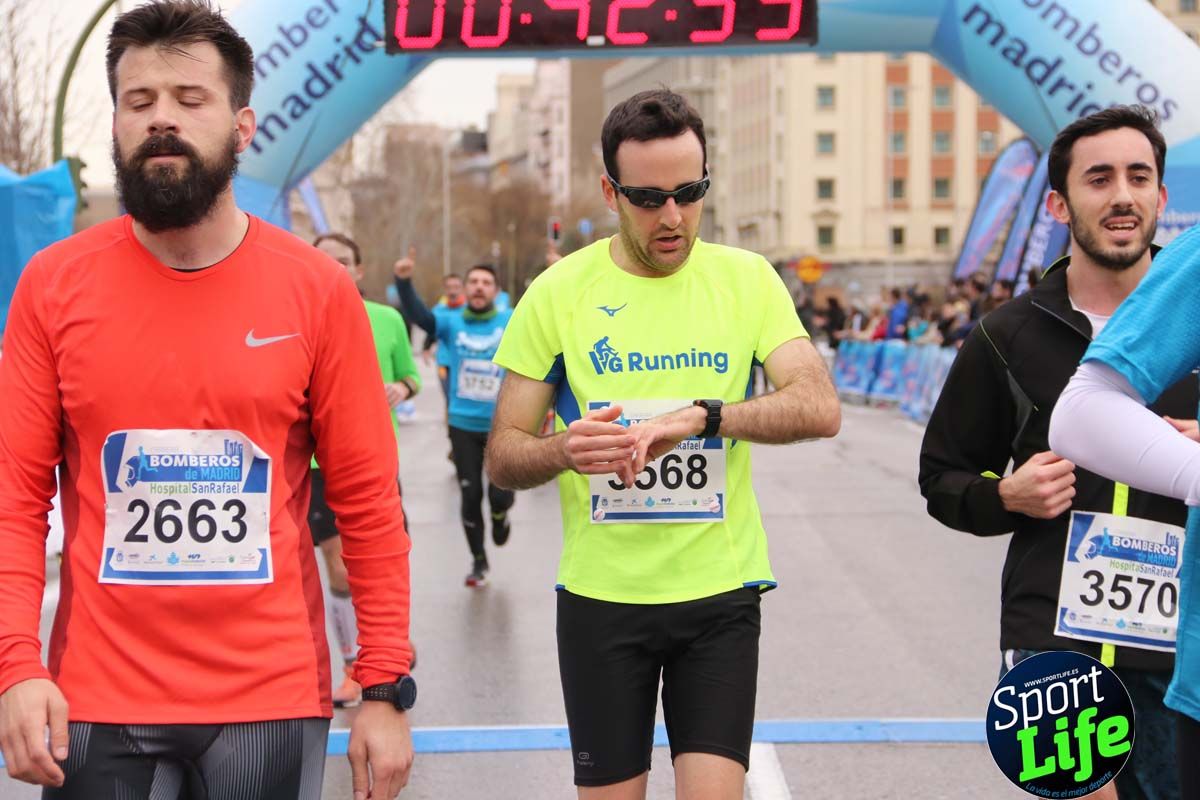 Carrera Bomberos Madrid-Hospital San Rafael meta 3, del minuto 39 al 44
