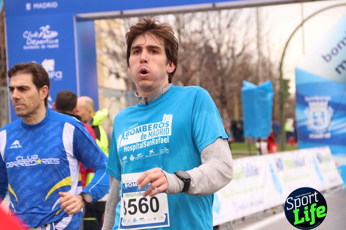 Carrera Bomberos Madrid-Hospital San Rafael meta 3, del minuto 39 al 44