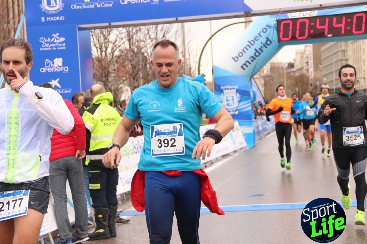 Carrera Bomberos Madrid-Hospital San Rafael meta 3, del minuto 39 al 44