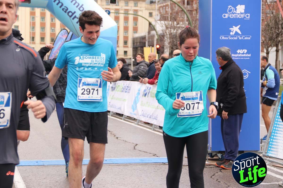Carrera Bomberos Madrid-Hospital San Rafael meta 3, del minuto 39 al 44