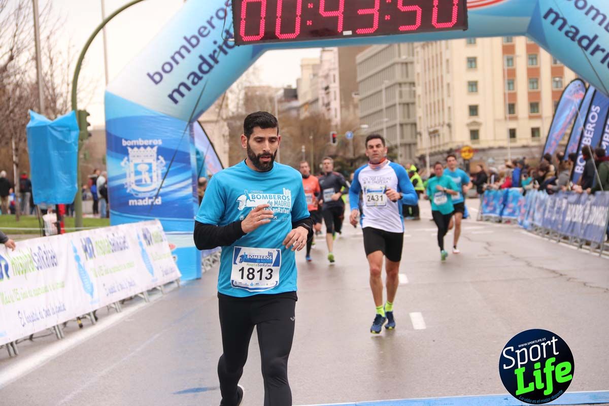 Carrera Bomberos Madrid-Hospital San Rafael meta 3, del minuto 39 al 44