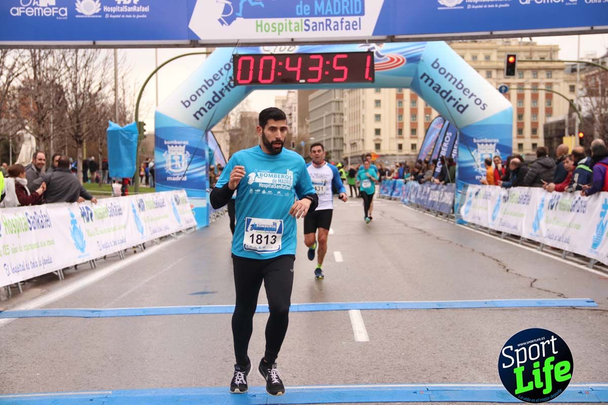 Carrera Bomberos Madrid-Hospital San Rafael meta 3, del minuto 39 al 44