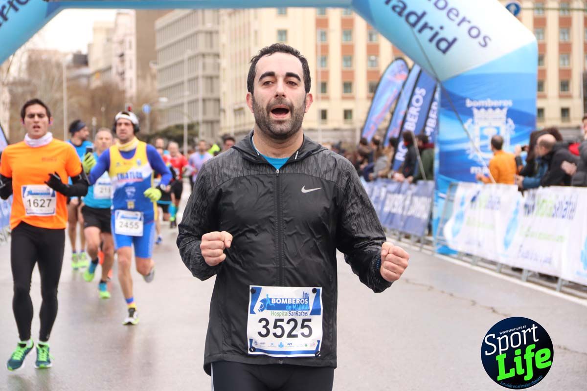 Carrera Bomberos Madrid-Hospital San Rafael meta 3, del minuto 39 al 44