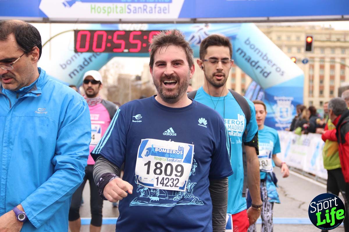 Carrera de Bomberos de Madrid-Hospital San Rafael meta 7, del minuto 55 a 1h