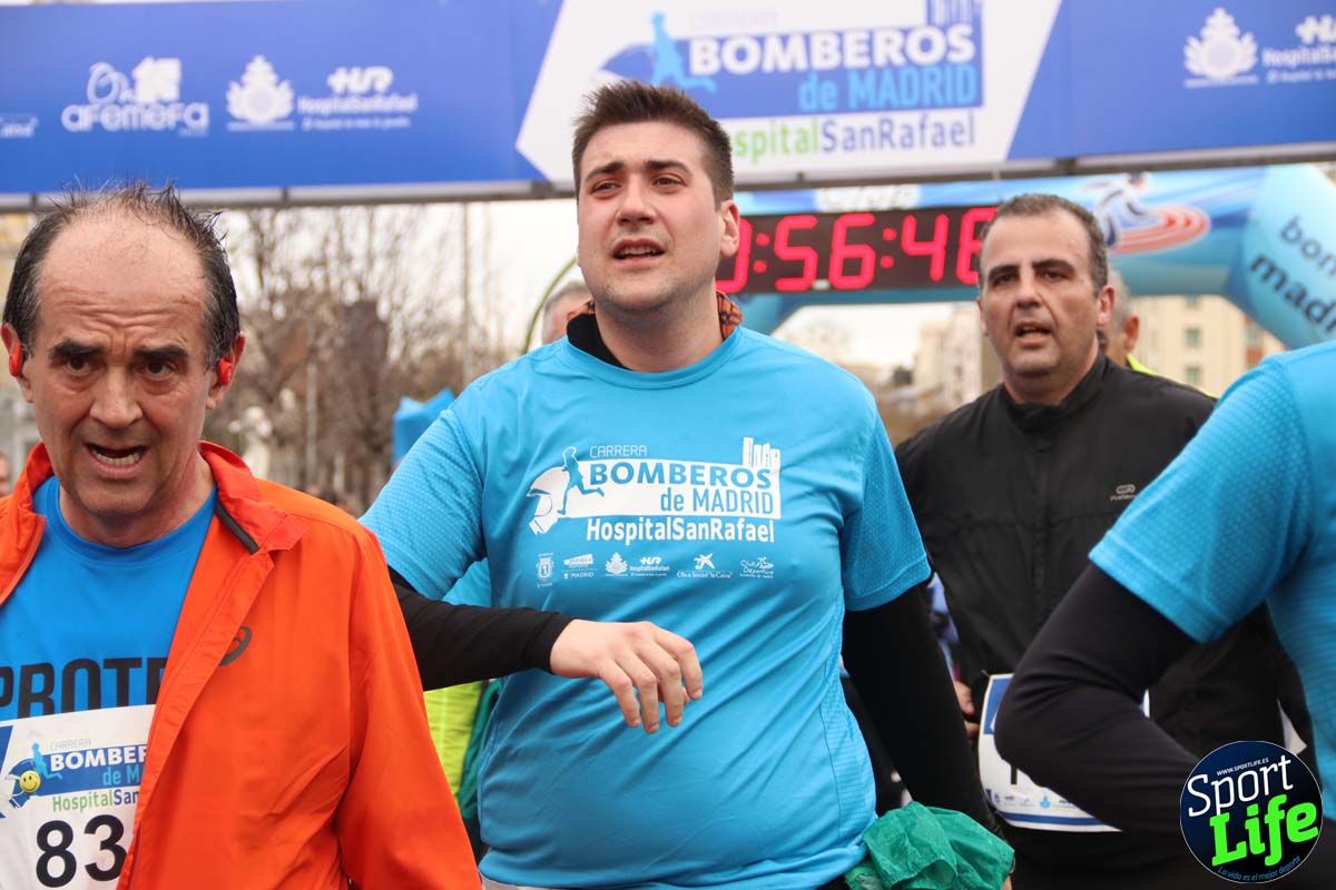 Carrera de Bomberos de Madrid-Hospital San Rafael meta 7, del minuto 55 a 1h