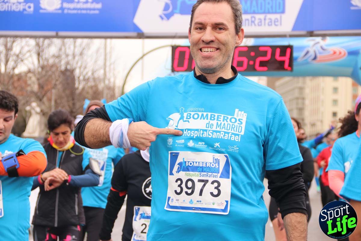 Carrera de Bomberos de Madrid-Hospital San Rafael meta 7, del minuto 55 a 1h