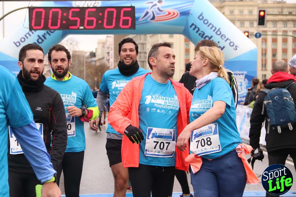Carrera de Bomberos de Madrid-Hospital San Rafael meta 7, del minuto 55 a 1h