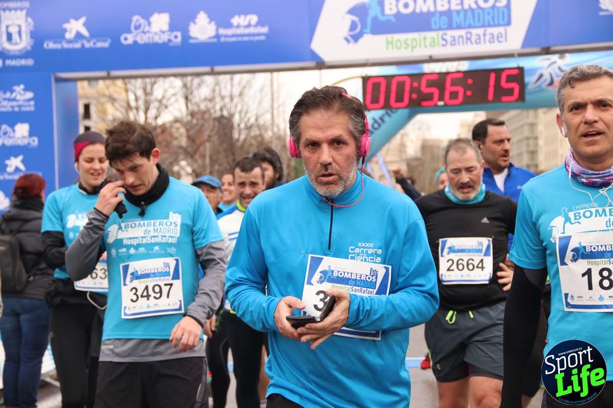 Carrera de Bomberos de Madrid-Hospital San Rafael meta 7, del minuto 55 a 1h