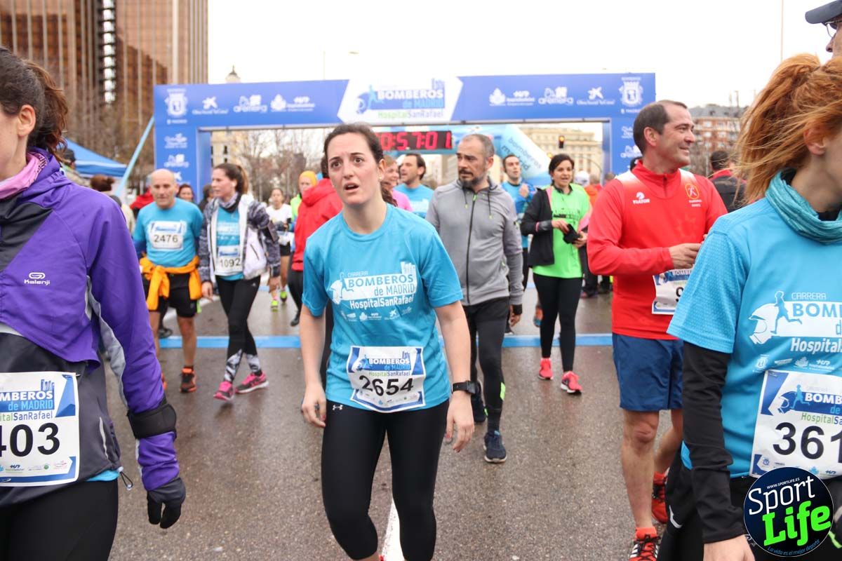 Carrera de Bomberos de Madrid-Hospital San Rafael meta 7, del minuto 55 a 1h