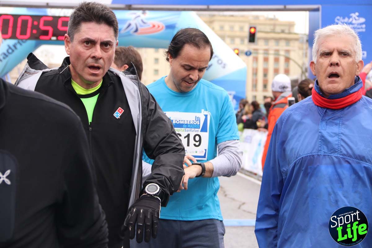 Carrera de Bomberos de Madrid-Hospital San Rafael meta 7, del minuto 55 a 1h